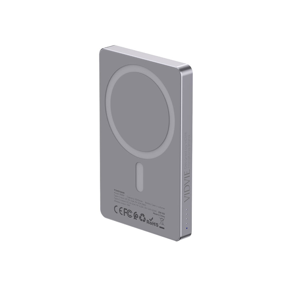 VIDVIE POWERBANK 5000mAh wireless 15W+PD20W