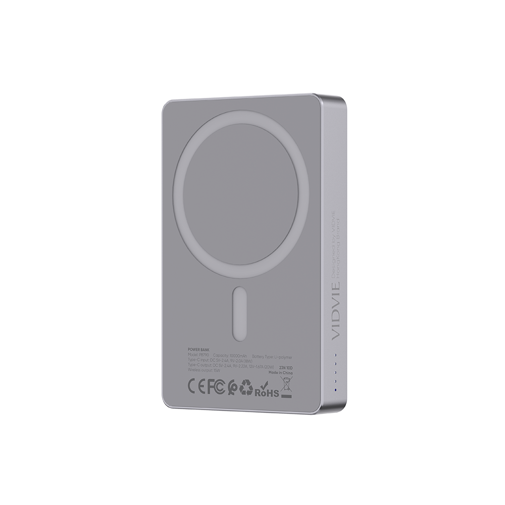 VIDVIE 10000mAh 15W+PD20W Wireless Powerbank With Fast Charge