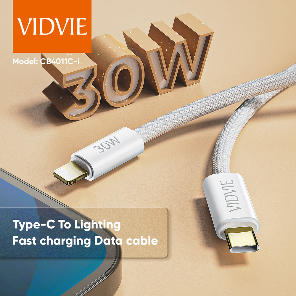 VIDVIE Braided Charging Cable for Fast Charging