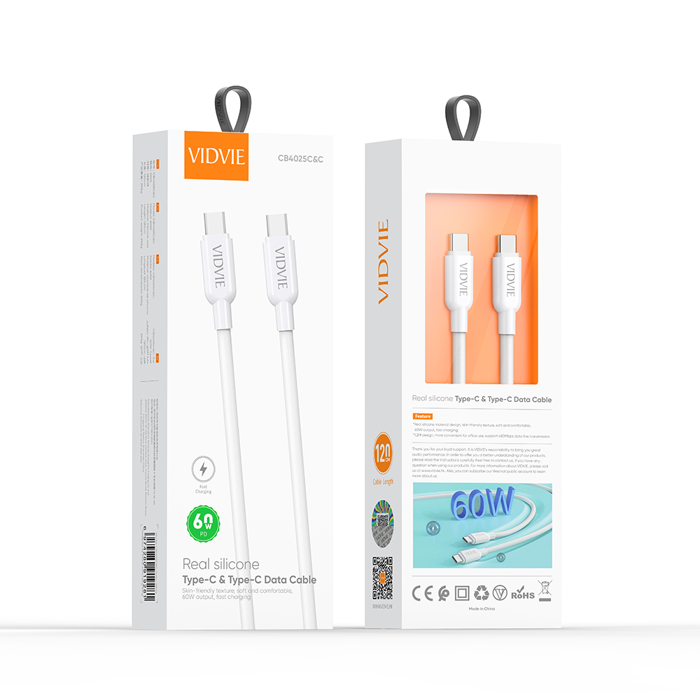 VIDVIE Fast Charging Lightning to USB A Cable 3A Output