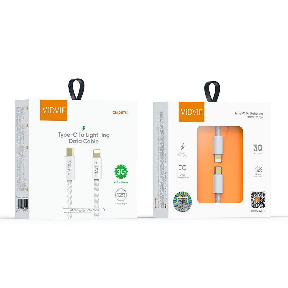 VIDVIE High-Speed Charging Cable for Smartphones and Tablets