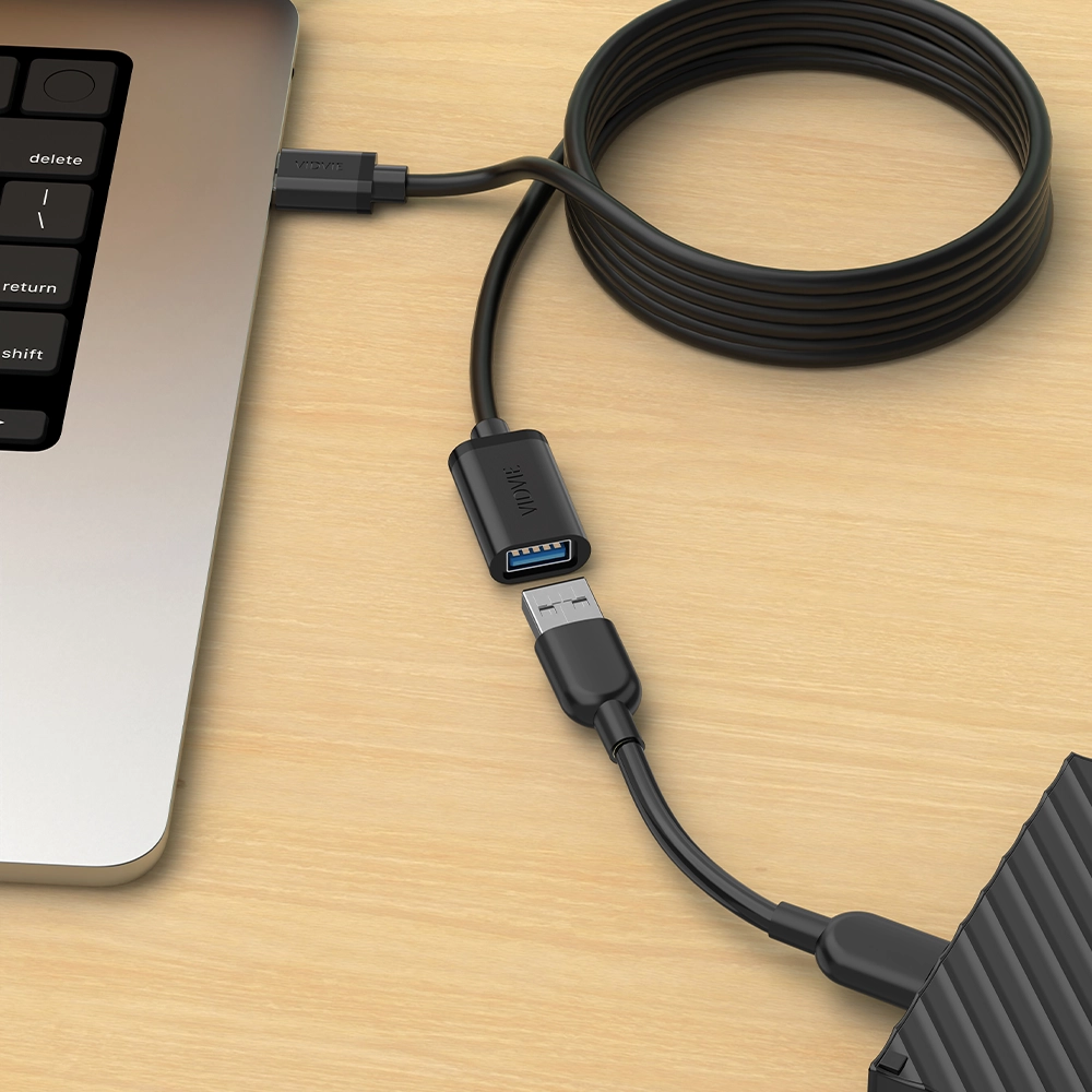 VIDVIE USB 3.0 Extension Cable for Fast Data Transfer