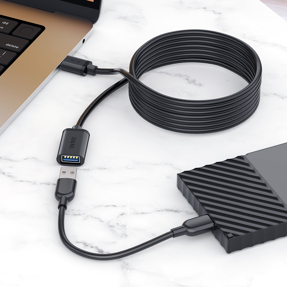 VIDVIE High-Speed USB Extension Cable Male to Female