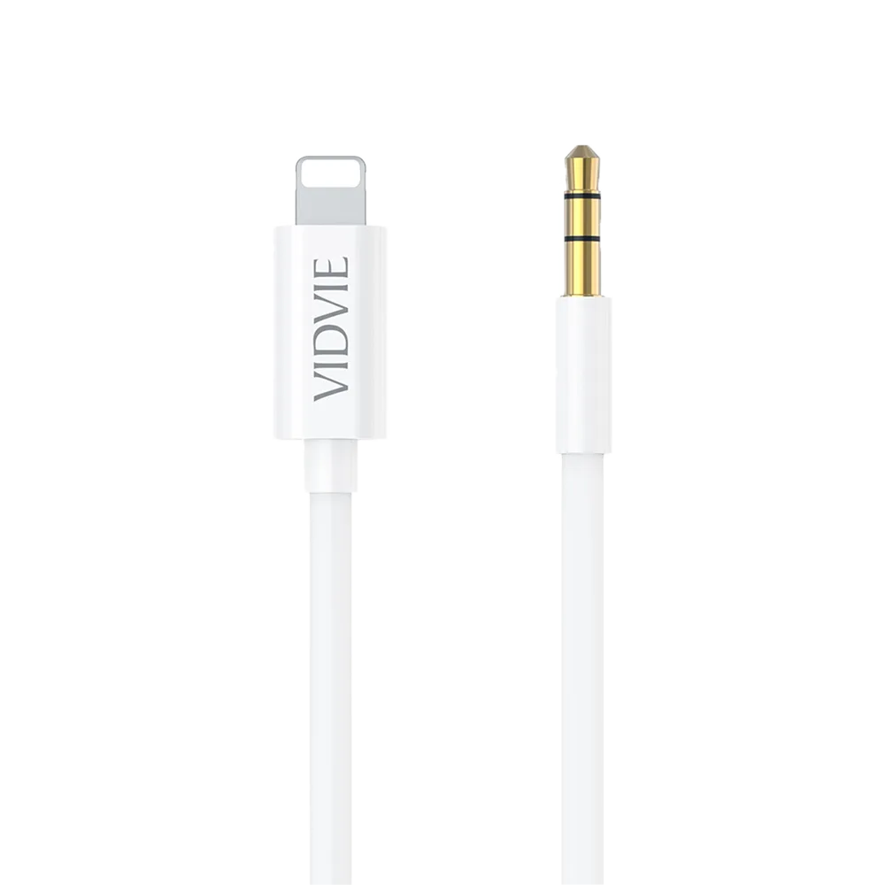 VIDVIE 3.5mm To Lightning Aux Audio Cable For iPhone