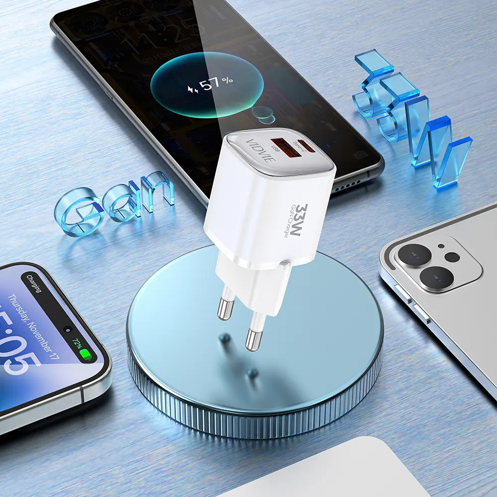 VIDVIE GaN Charger with Type-C to Lightning Cable Service