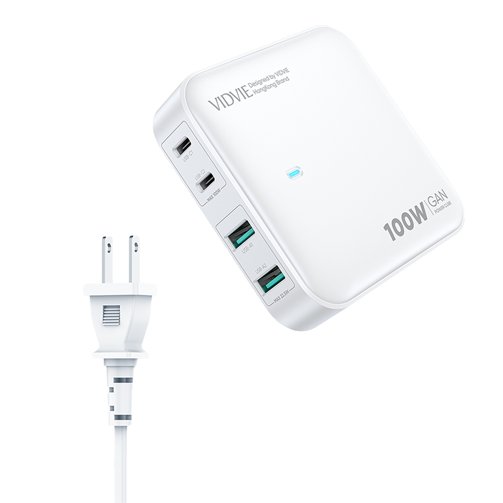 VIDVIE Phone Desktop Charger GaN 100W 2PD+QC22.5W
