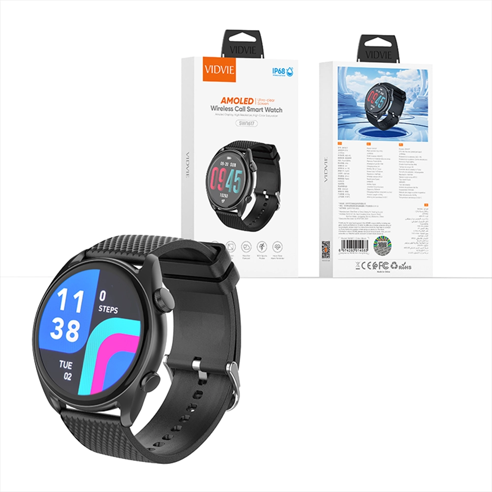 Lightweight Smartwatch with Comfortable Silicone Strap