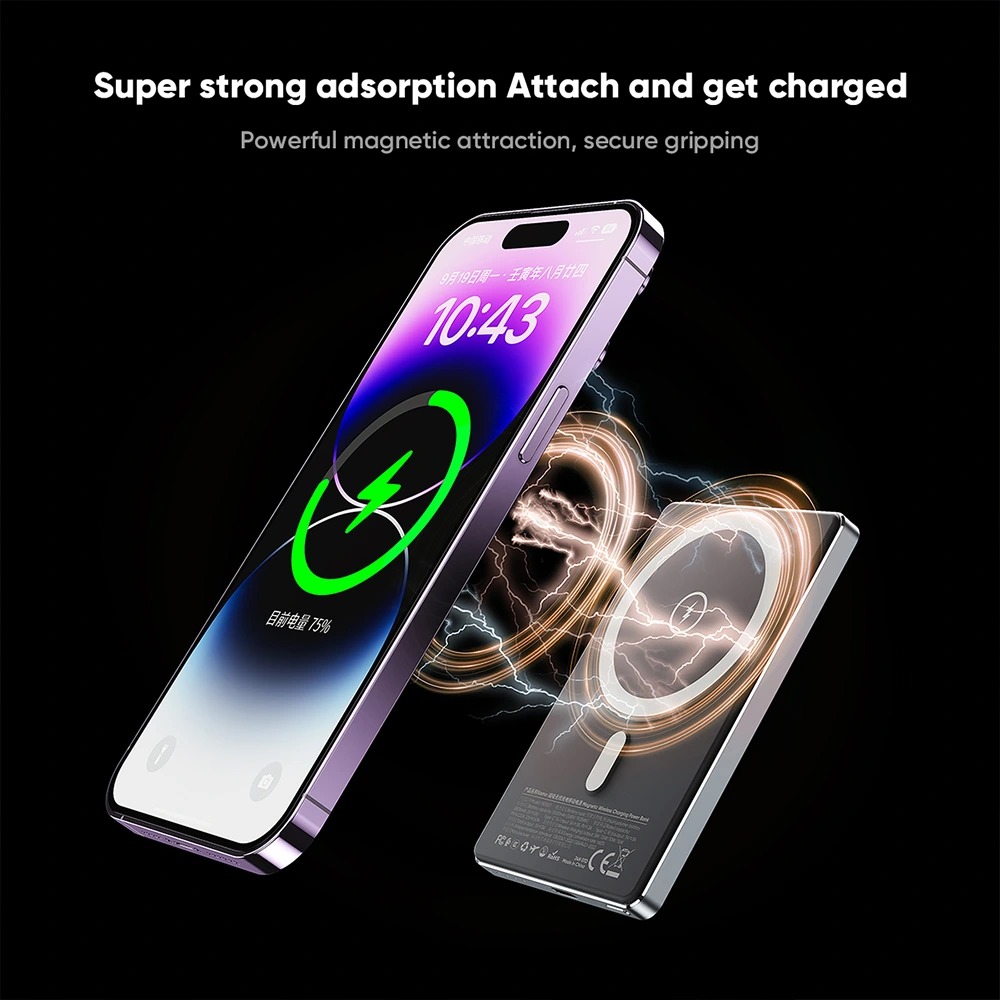 Portable Battery Charger with LED Battery Indicator