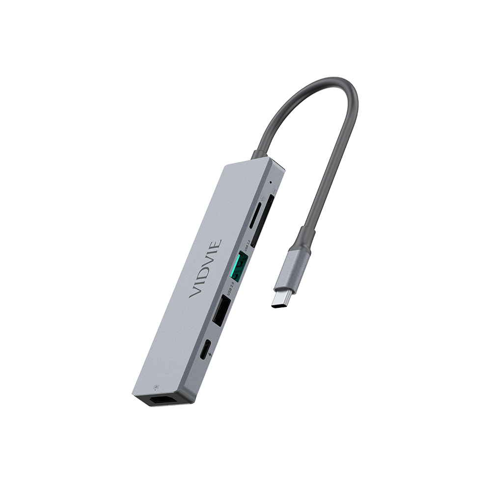 VIDVIE Type C Docking Station 6-in-1 Portable Hubs & Docks