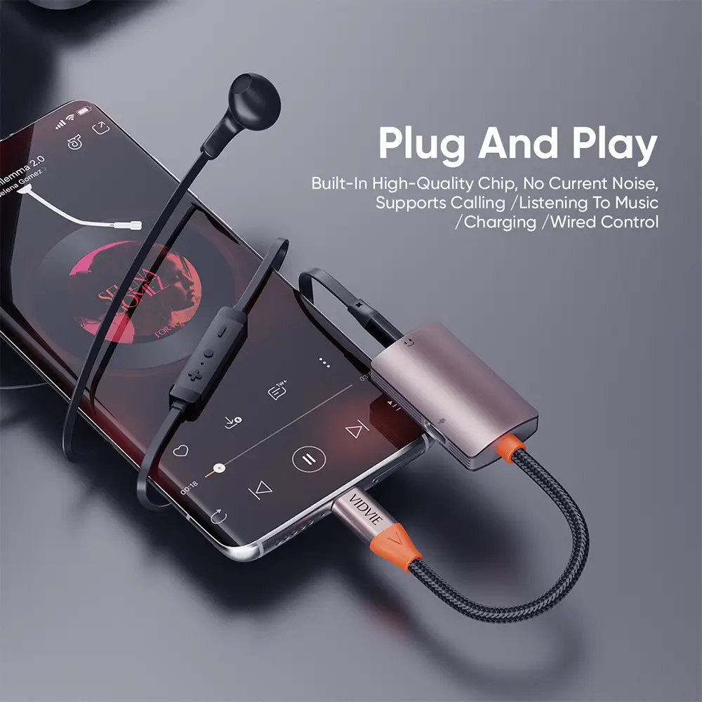 VIDVIE Audio Adapter for Music and Charging Wholesaler