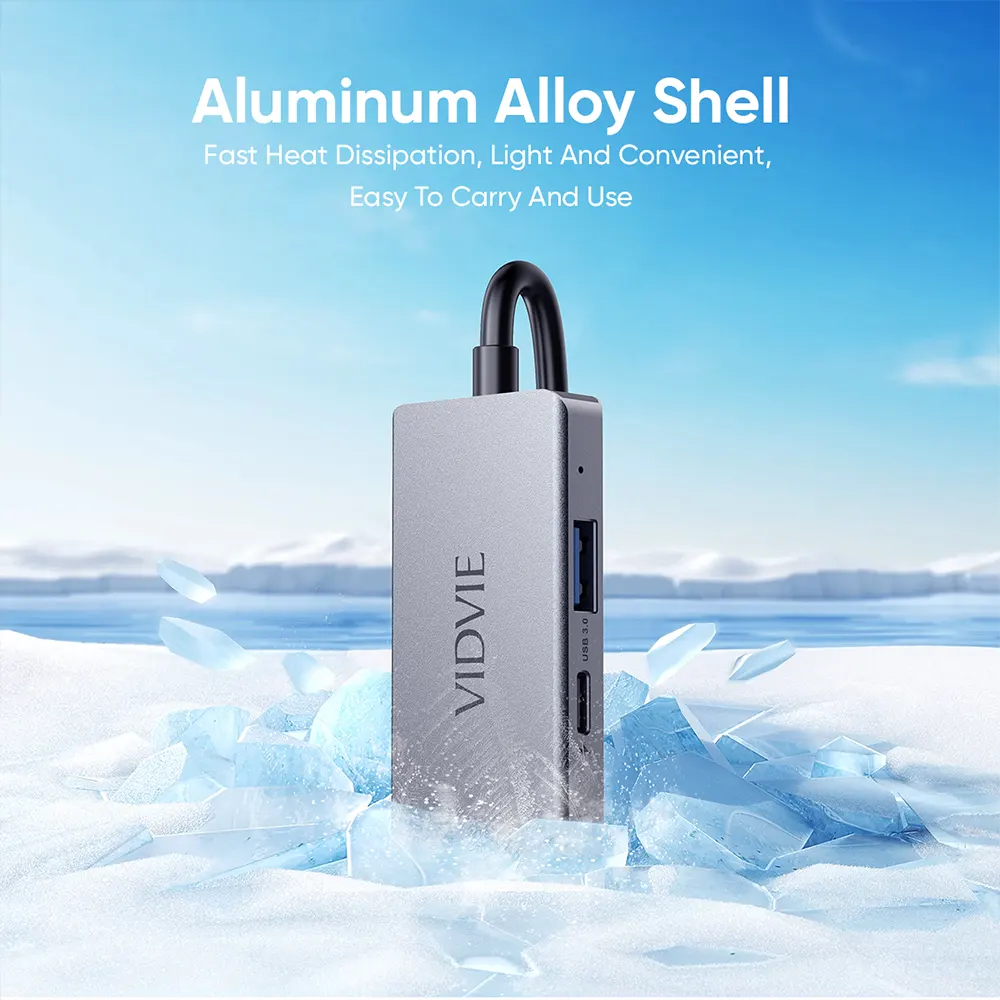 VIDVIE USB C Docking Station With Data Transfer