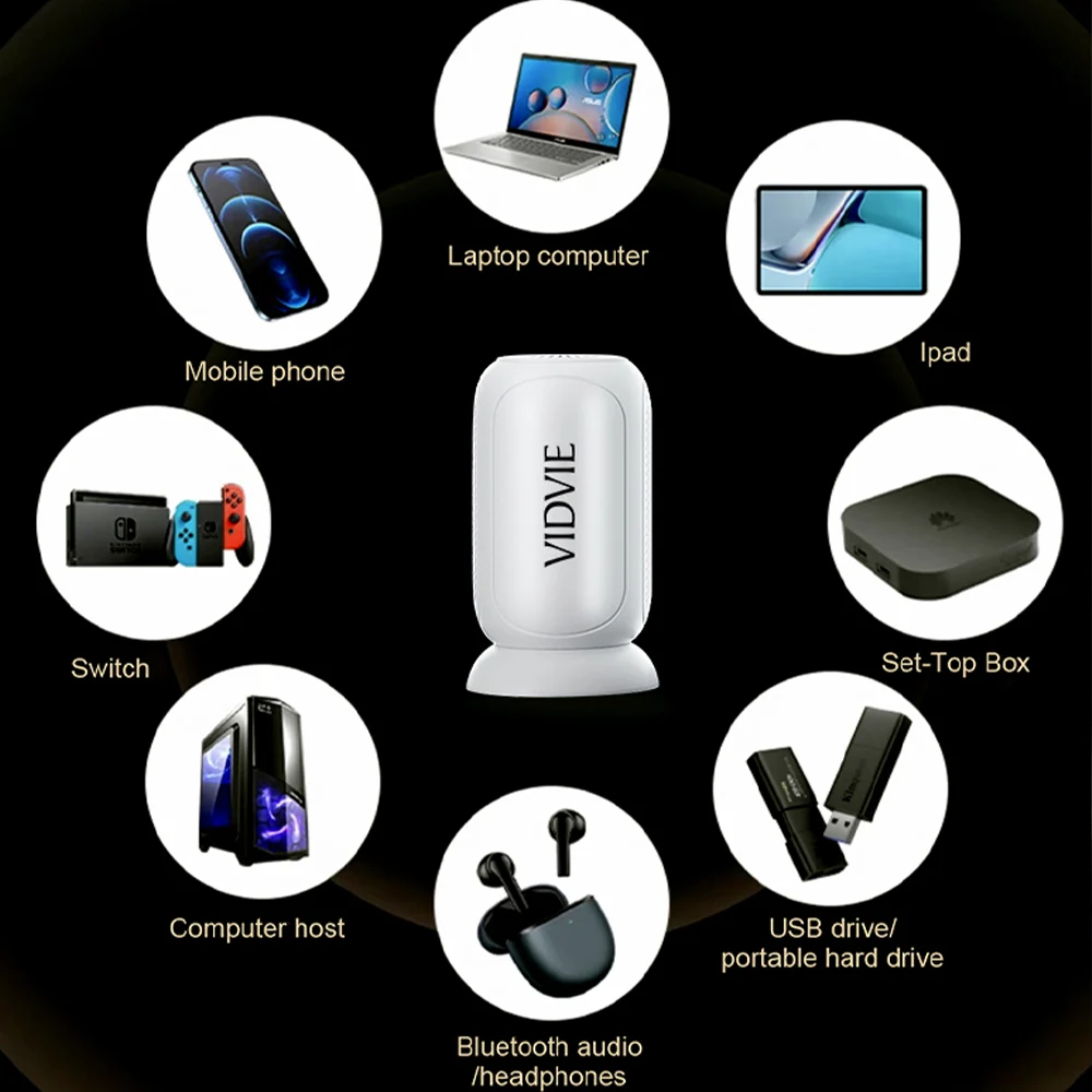 VIDVIE Home Theater Projector with Electronic Focus