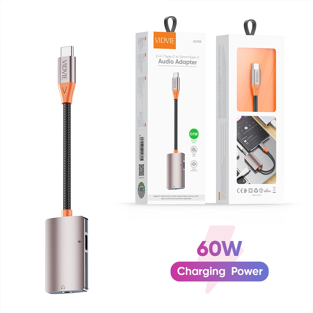 VIDVIE 3.5mm Audio Converter with Line Control