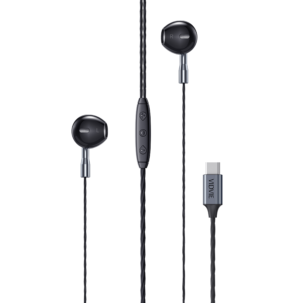 VIDVIE USB C Earbuds Wired Headphones With Microphone