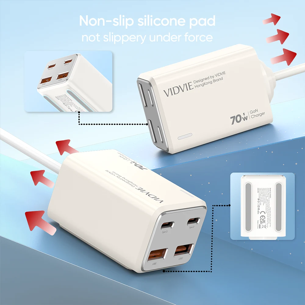 Desktop Charger with Certifications for Safety and Quality VIDVIE wholesale