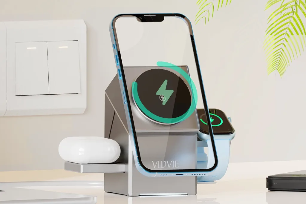 VIDVIE Desktop 3-in-1 Touch Control Wireless Charging Stand wholesaler