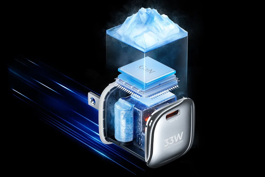 VIDVIE Premium Mini GaN PD 33W Fast Charging Mobile Travel Charger (SKU: PLM357)