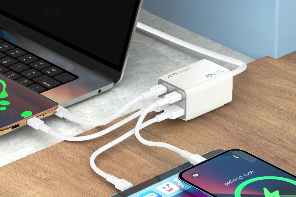 VIDVIE Powerful GaN Desktop Phone Charger (SKU: XL-PLM323)