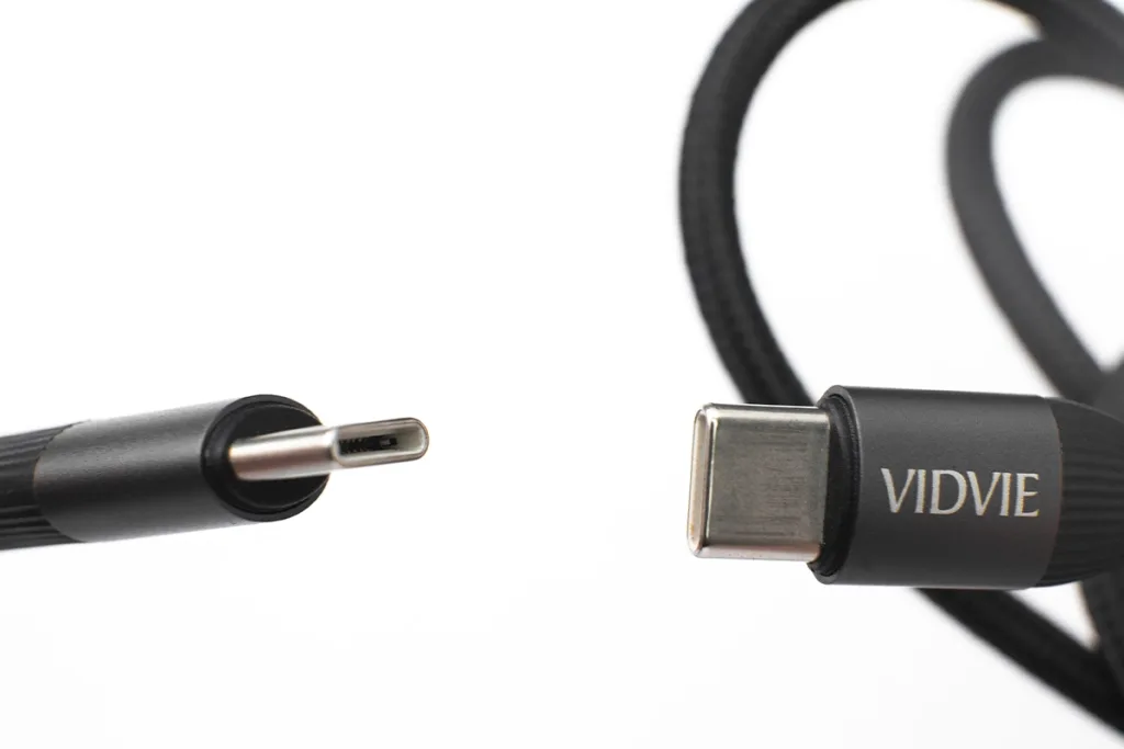 VIDVIE Nylon Braided Wire Type C To C PD 60W Fast Charging Data Cable