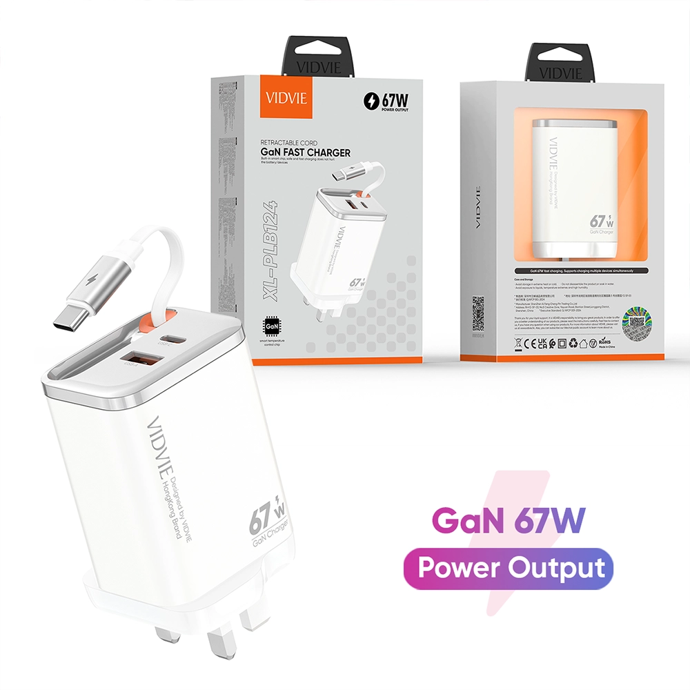 VIDVIE Multi-Device Super Fast Charger with 60W Max Output Package
