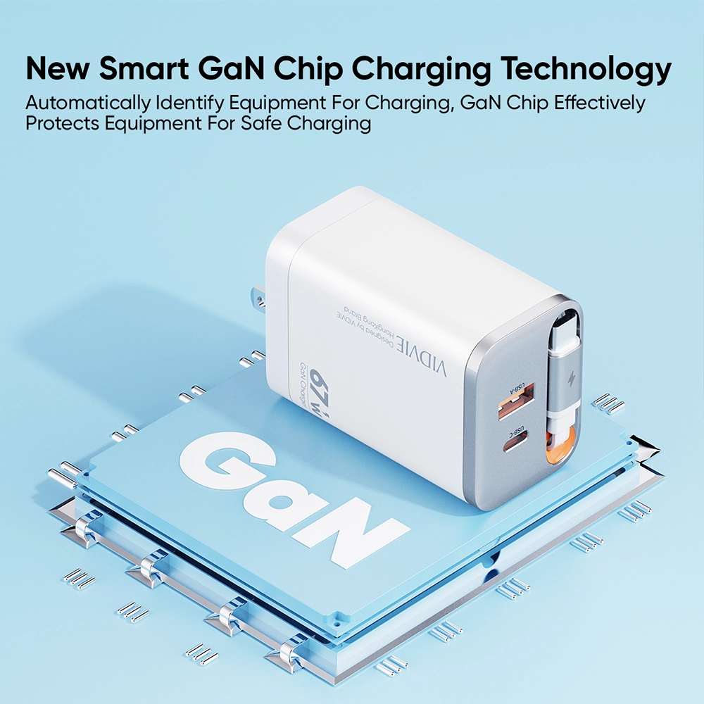 VIDVIE Multi-Device Super Fast Charger with 60W Max Output