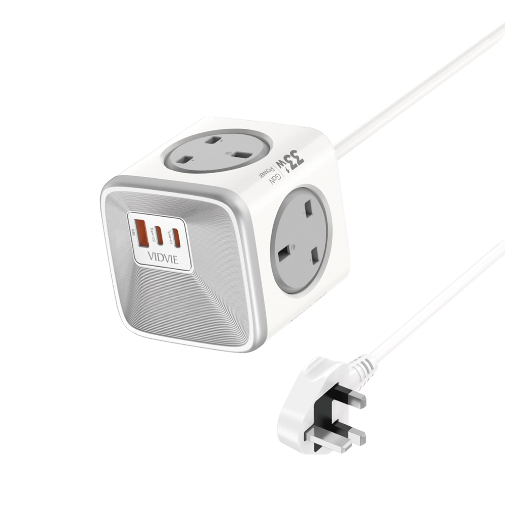 VIDVIE Magic Cube Power Sockets GaN 33W Strips Multi Extension Sockets