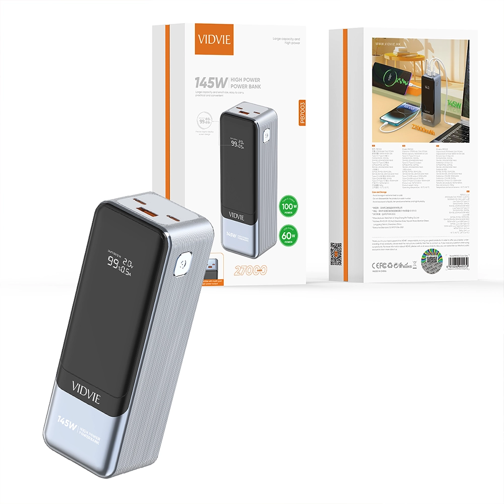 VIDVIE Portable Laptop Power Bank for 65W Devices