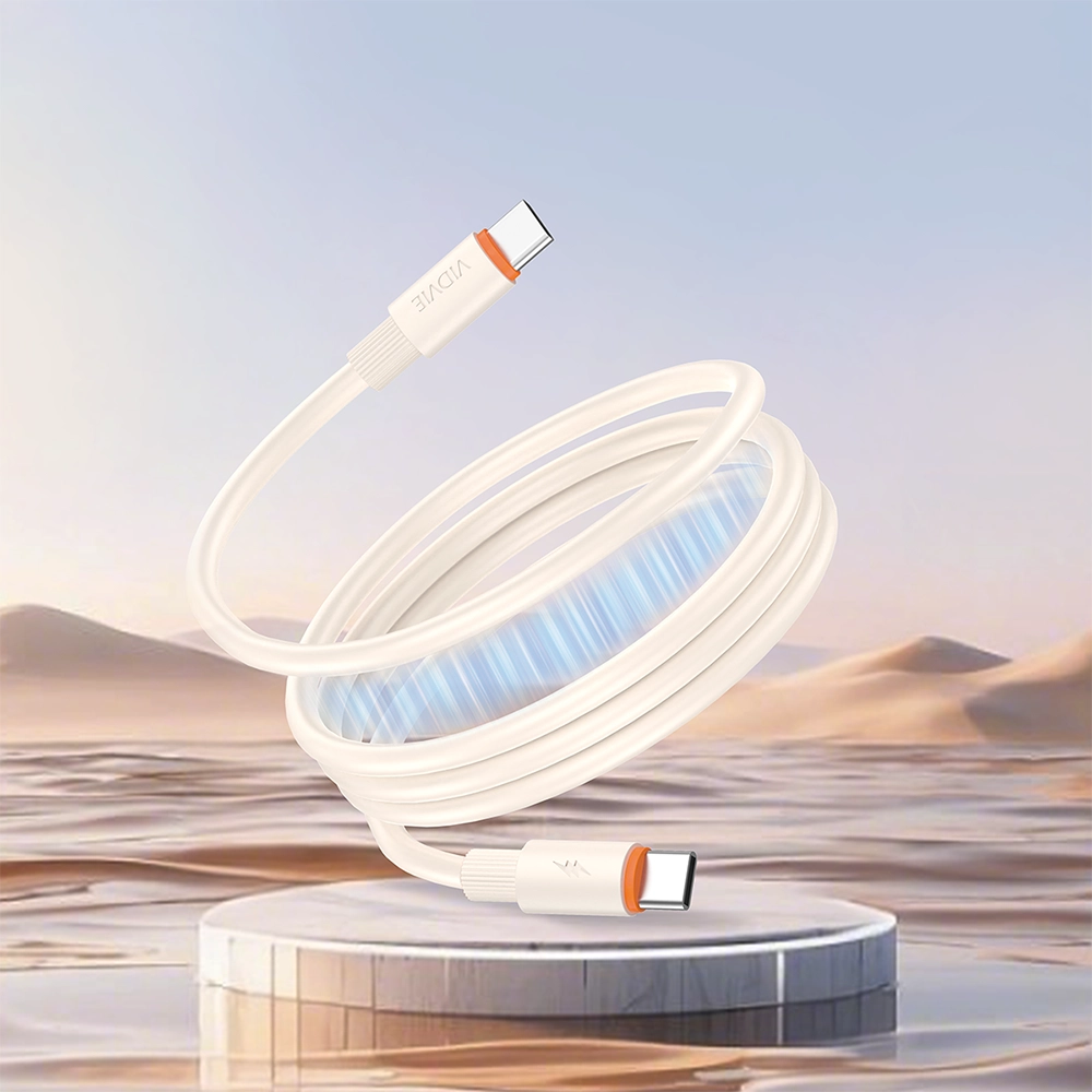 Magnetic USB C with auto-winding storage