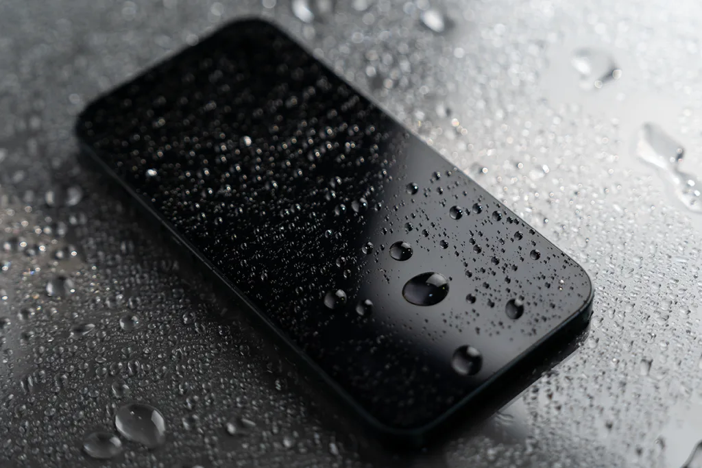 iPhone 16 in the rain-VIDVIE