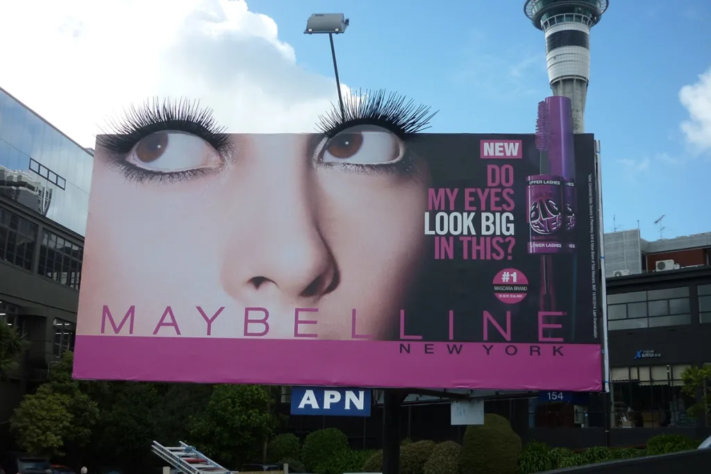 Maybelline's creative billboard